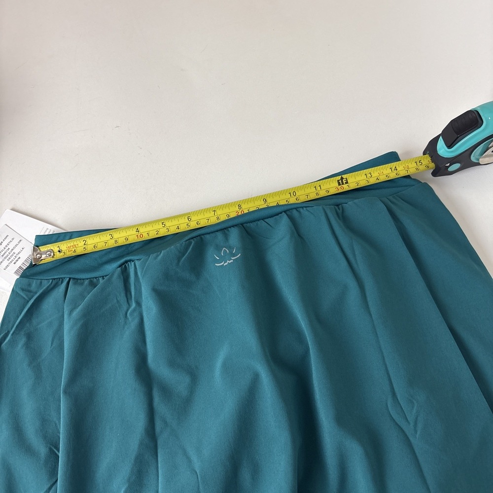 NWT! BEYOND YOGA court advantage tennis Skirt Skort womens size medium teal - Picture 11 of 14